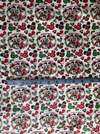 Disney Christmas Fabric Collage