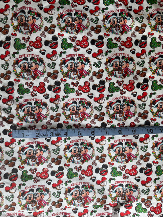 Disney Christmas Fabric Collage
