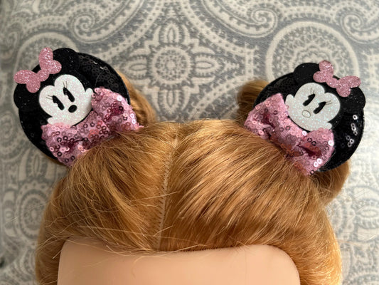 Minnie Mouse Clip On Mickey Ear - Pink