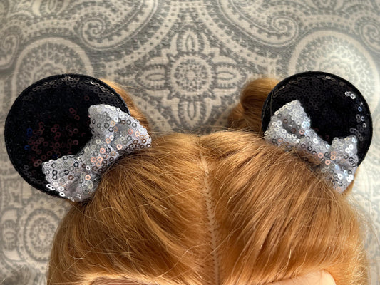 Black Clip On Mickey Ear