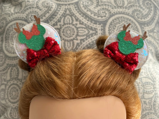 Christmas Clip On Mickey Ear