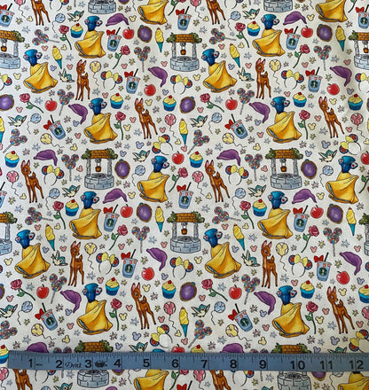 Disney Snow White and the Seven Dwarfs Park Fabric