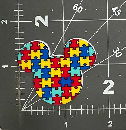 Disney Autism Awareness Flat Back Planar Resin