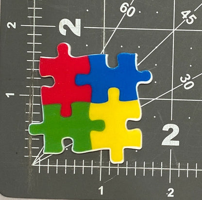 Autism Awareness Flat Back Planar Resin