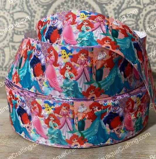 Disney Little Mermaid Grosgrain Ribbon - Ariel